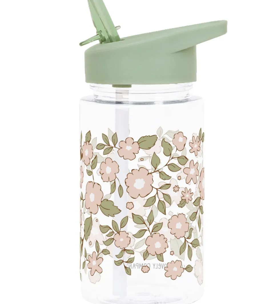 A Little Lovely Company Drikkedunk m. Sugerør - 450ml - Blossoms