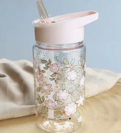 A Little Lovely Company Drikkedunk m. Sugerør - 450ml - Blossoms