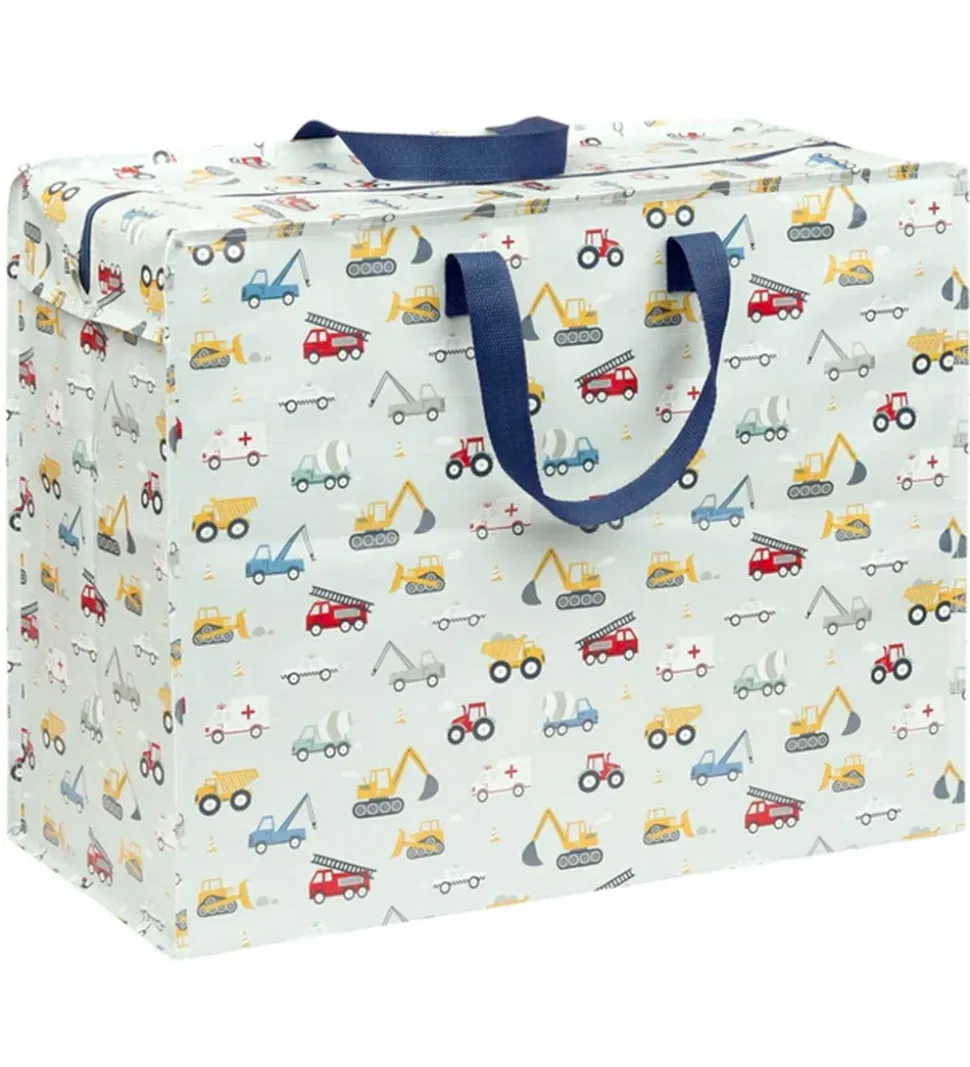 A Little Lovely Company Opbevaringspose - 58x26x46 cm - Vehicles