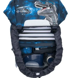 Beckmann Skoletaske - Classic - Tech Rex - Sort