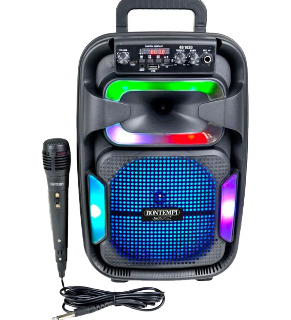 Bontempi Højtaler m. Mikrofon/Lys - 38 cm - Trådløs