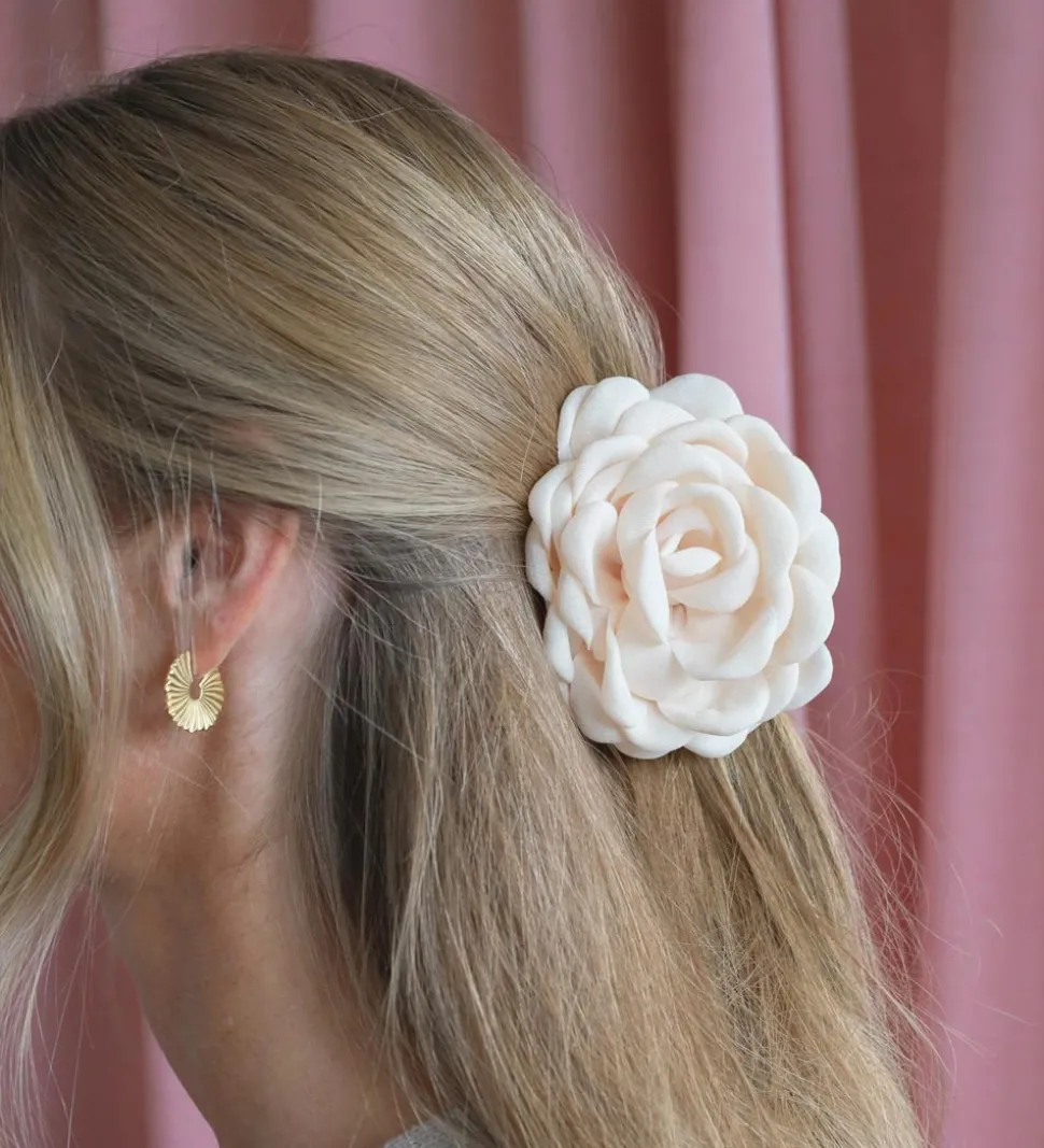 By Stær Hårklemme - 8 cm - Daisy - Lille - Råhvid