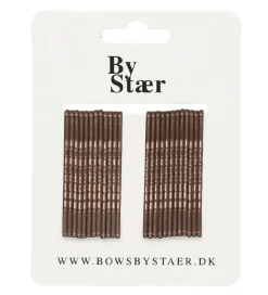 By Stær Hårnåle - 5 cm - 24 stk. - Brun