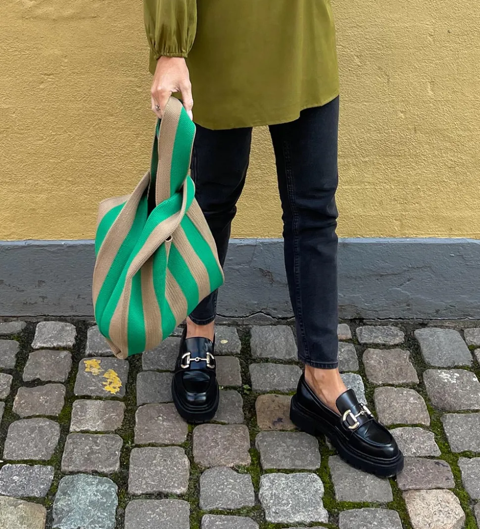 By Stær Shopper - Filippa Strib - Grøn/Beige