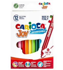 Carioca Fine Tip Tuscher - 12 stk - Multifarvet