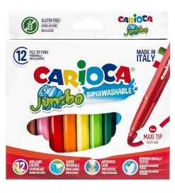 Carioca Maxi Tip Tuscher - 12 stk - Multifarvet