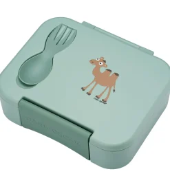 Carl Oscar Madkasse m. Gaffel/Ske - BentoBox - Grøn m. Kamel