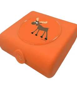 Carl Oscar Sandwichboks - 14,5 cm - Orange m. Elg
