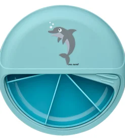 Carl Oscar Snackboks - MiniDisc - 12 cm - Blå m. Delfin