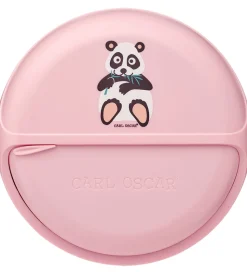 Carl Oscar Snackboks - SnackDisc - 15 cm - Pink m. Panda