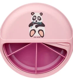 Carl Oscar Snackboks - SnackDisc - 15 cm - Pink m. Panda