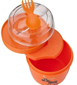 Carl Oscar Snackboks m. Køleelement - N'ice Cup - Orange m. Elg
