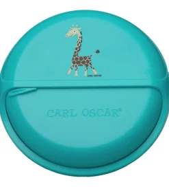 Carl Oscar Snackbox - 15 cm - Turquoise Giraffe