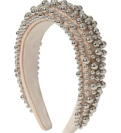 DAY ET Hårbøjle - Beaded Chrome Hair Band - Silver