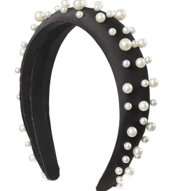 DAY ET Hårbøjle - Pearl Bead Hari Band - Black