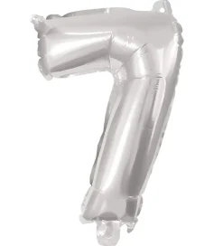 Decorata Party Foileballon - 85 cm - No 7 - Sølv