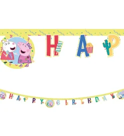 Decorata Party Happy Birthday Banner - Peppa Pig Messy Play