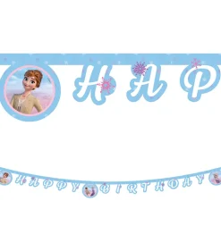 Decorata Party Happy Birthday Banner - Frozen II Wind Spirit