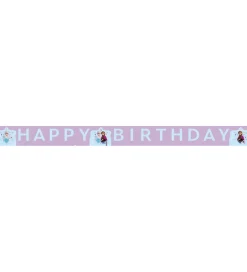 Decorata Party Happy Birthday Banner - Frozen Idyllic Wonder