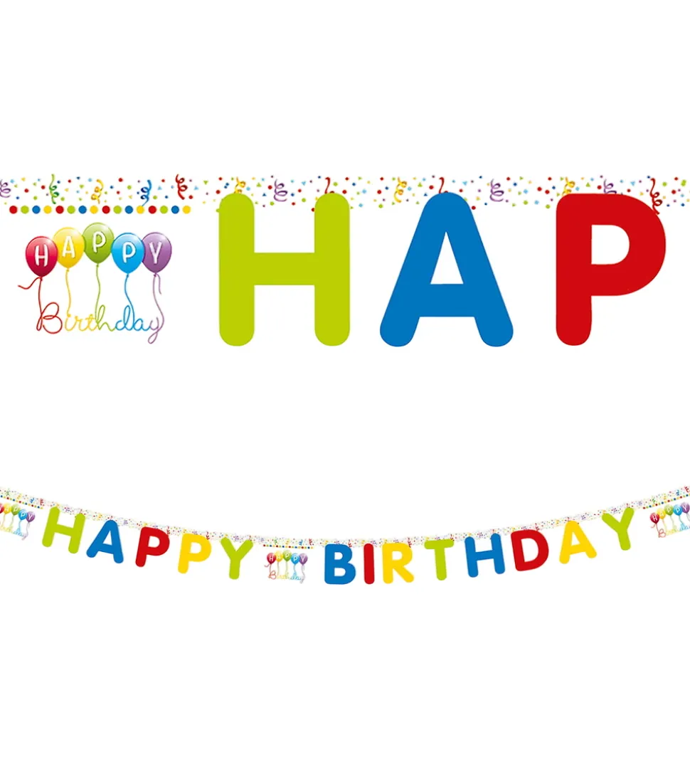 Decorata Party Happy Birthday Banner - Streamers