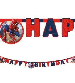 Decorata Party Happy Birthday Banner - Spider-Man Crime Fighter