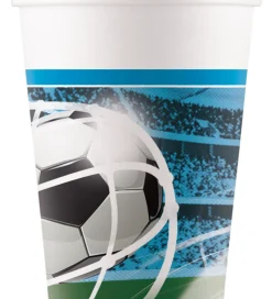 Decorata Party Papkrus - 8-pak - 200 ml - Soccer Fans