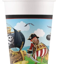 Decorata Party Papkrus - 8-pak - 200 ml - Island Pirates