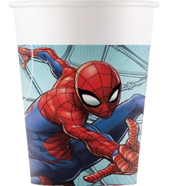 Decorata Party Papkrus - 8-pak - 200 ml - Spider-Man Crime Fight