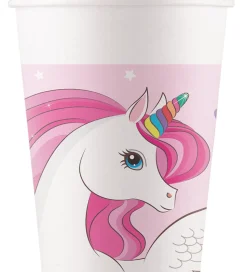 Decorata Party Papkrus - 8-pak - 200 ml - Unicorn Rainbow Colors