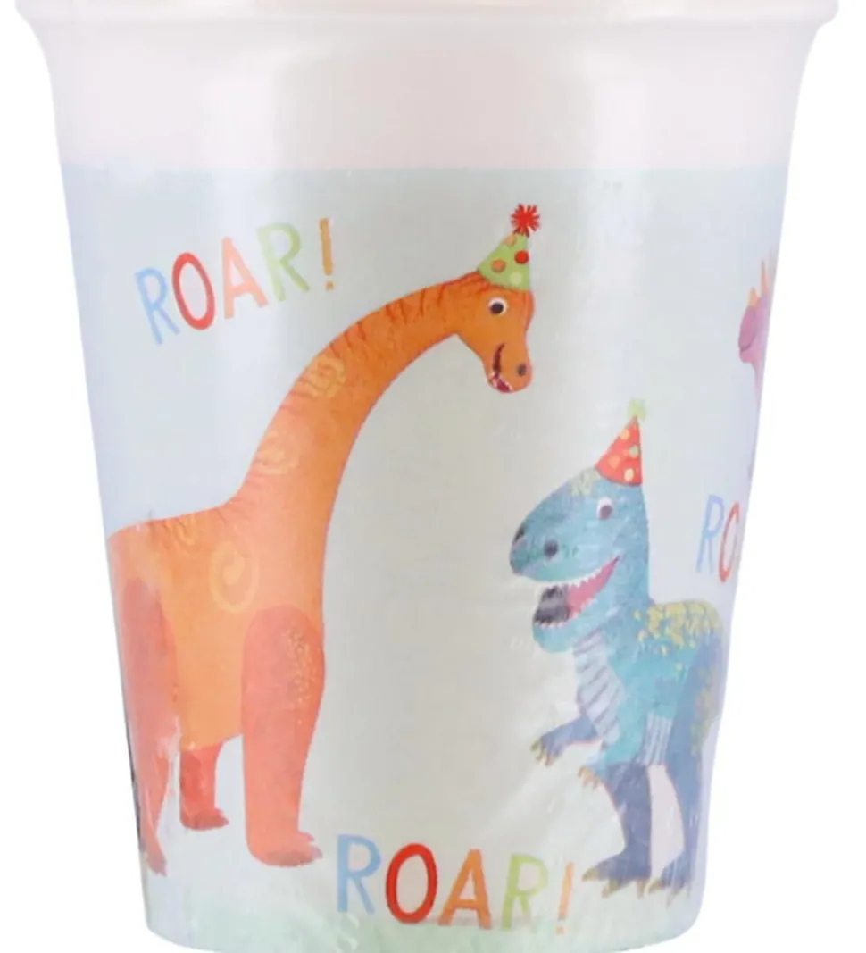 Decorata Party Papkrus - 8-pak - 200 ml - Dino Party