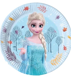 Decorata Party Paptallerkner - 8-pak - 19,5 cm - Frozen Idyllic