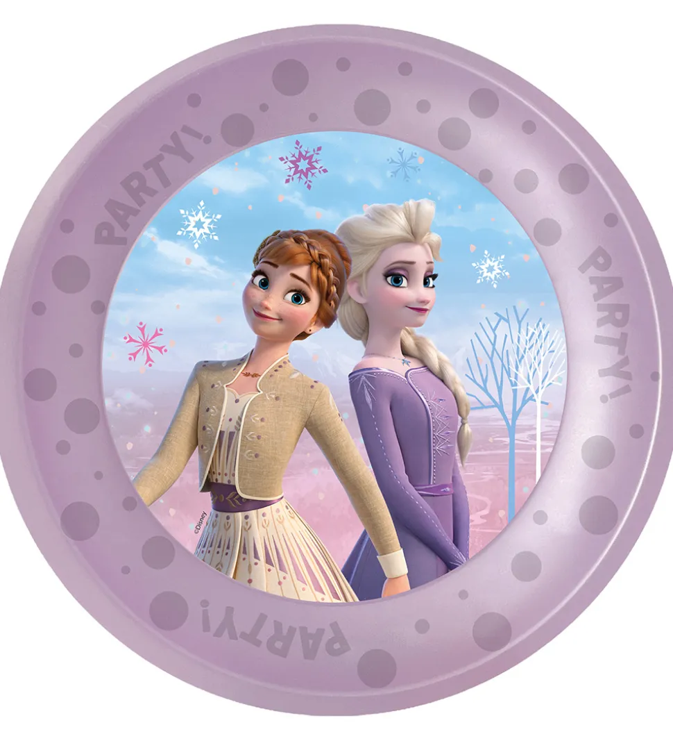 Decorata Party Plastiktallerkner - 4-pak - 21 cm - Frozen II Win