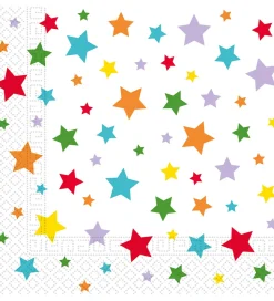Decorata Party Servietter - 20-pak - 33x33 cm - Multicolor Brigh