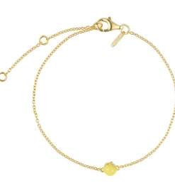 Design Letters Armbånd - 20 cm - Guldbelagt - When life gives yo
