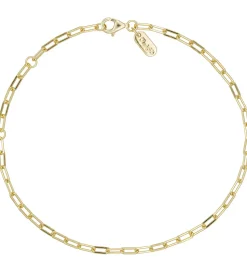 Design Letters Armbånd - Chunky Square - Small - 18K Guldbelagt