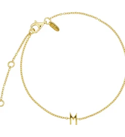 Design Letters Armbånd - M - 18K Guldbelagt