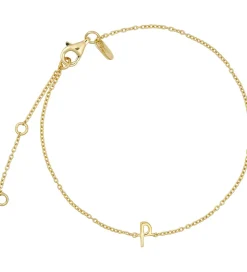Design Letters Armbånd - P - 18K Guldbelagt