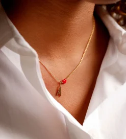Design Letters Halskæde - Little Bog Love - 18K Guldbelagt