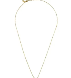 Design Letters Halskæde - Square Link - 40 cm - 18 K Guldbelagt