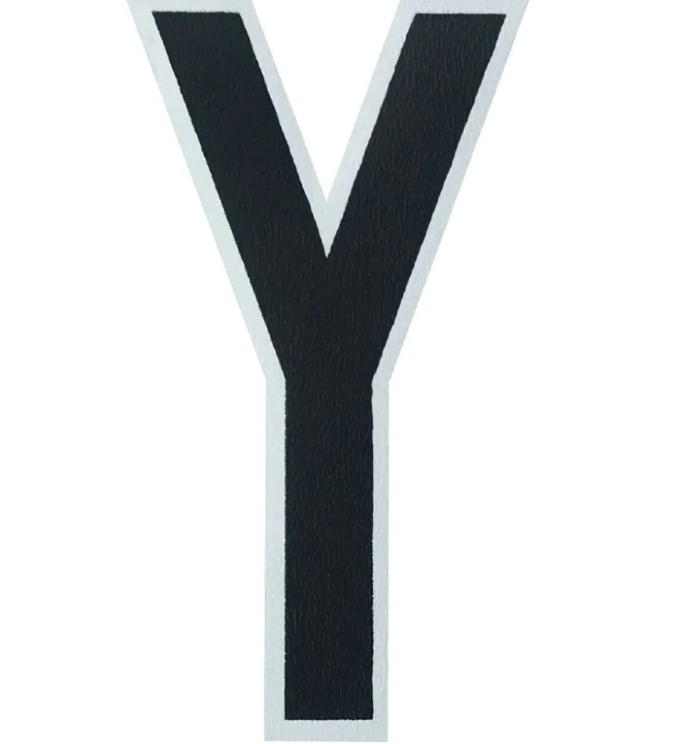 Design Letters Klistermærke - Mobil - Y - 5cm - Black