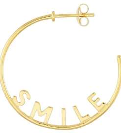 Design Letters Ørering - 1 stk. - Smile Hoop - Guld