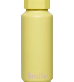 Design Letters Termoflaske - 500 ml - Smile - Gul
