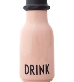 Design Letters Vandflaske - 330 ml - Powder Rose m. Tekst