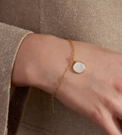 Design Letters Vedhæng Til Halskæde - R - Pearl Gold