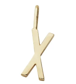 Design Letters Vedhæng Til Halskæde - X - 18 K Guldbelagt