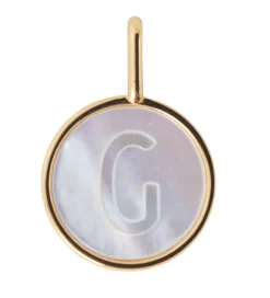 Design Letters Vedhæng Til Halskæde - G - Pearl Gold