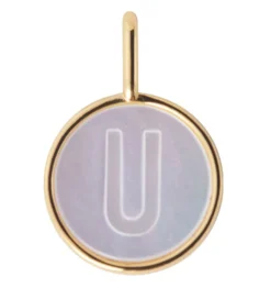 Design Letters Vedhæng Til Halskæde - U - Pearl Gold