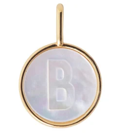 Design Letters Vedhæng Til Halskæde - B - Pearl Gold