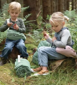 Done by Deer Skuldertaske - Quilted Cross-Over Kids - Croco Gree