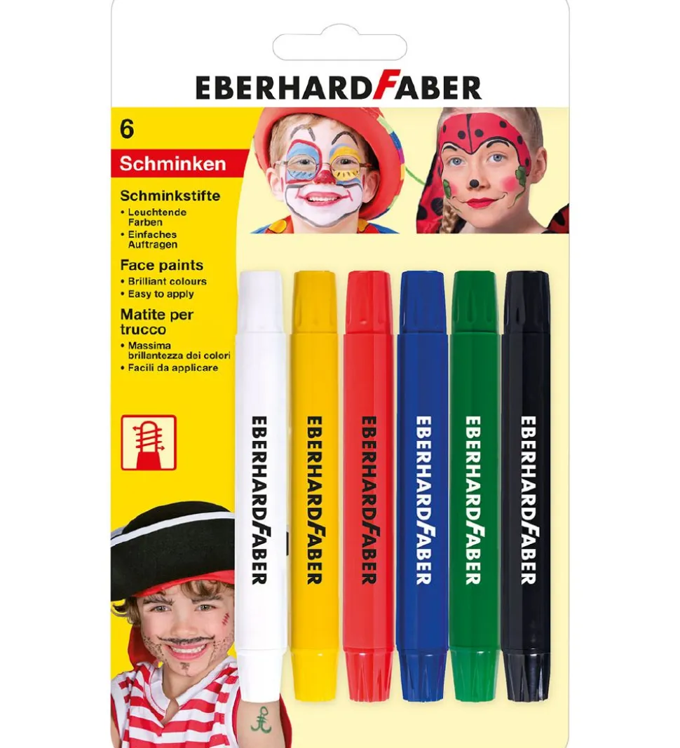 Eberhard Faber Ansigtsmaling - 6 Farver